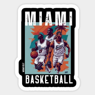 Miami heat basketball  vector graphic design Sticker